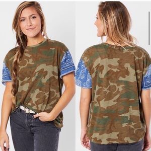 Free People Clarity Army T Shirt